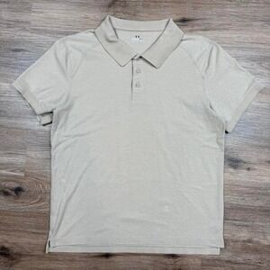 minimalist‎ under armour tan beige polo shirt